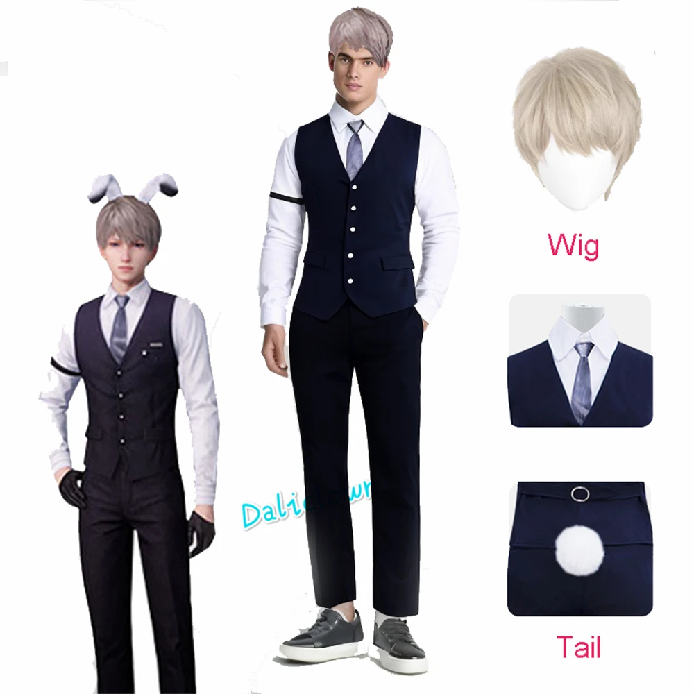 

Xavier Cosplay Love and Deepspace Shen Xinghui Cosplay Costume Wig Anime Game Uniform Halloween Party Outfit Suit Men Women