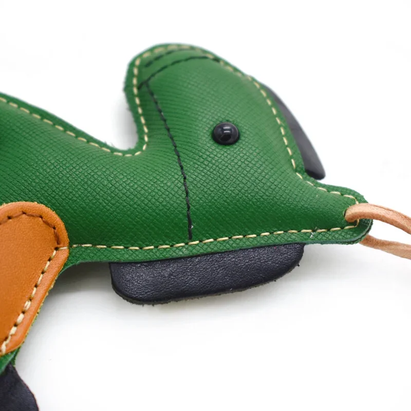 Handmade genuine Leather cute pony~ ins handmade bag pendant cowhide car keychain zodiac zodiac pendant hand account