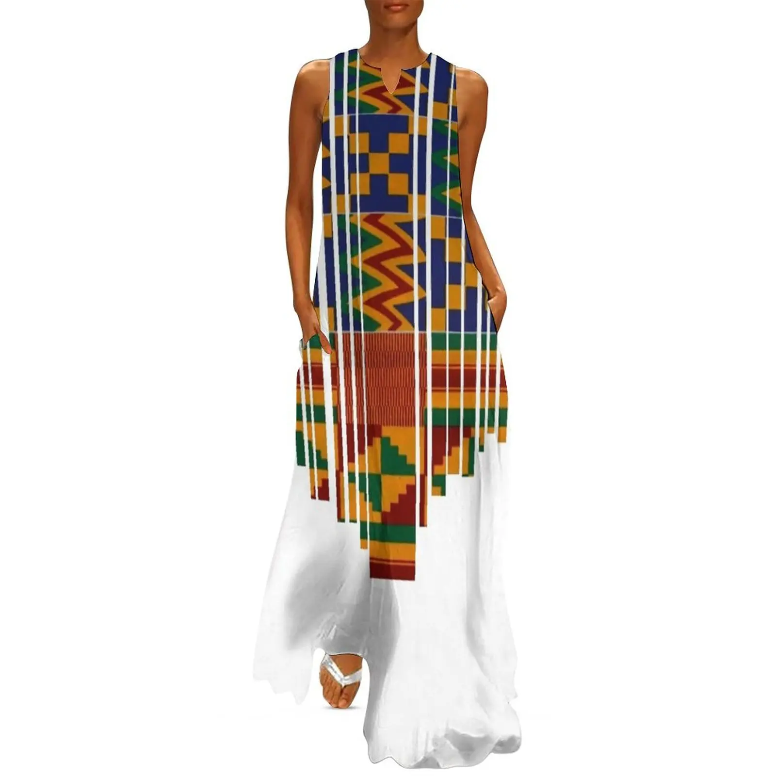 Kente design. African print/African clothing Long Dress elegant dresses plus sizes prom dresses 2025 birthday dress for women