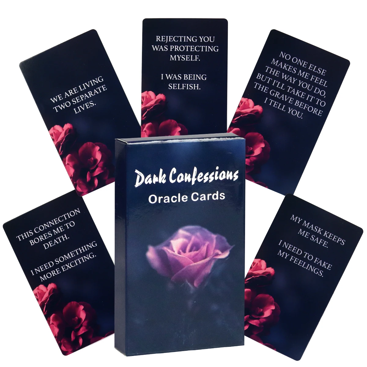 Dark Confessions Oracle Cards Love Oracle Cards Including Desires, Darkness, and Divine Intervention