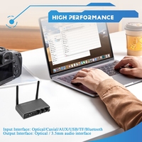 New LY18 HIFI Lossless Bluetooth Receiver Long Distance Bluetooth Adapter 5.4 Adapter Audio Wireless Receiver 6 in 1-PZZW