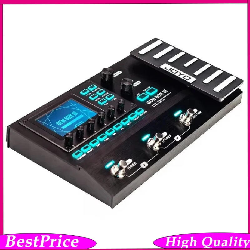 JOYO Wooden Guitar Digital Synthesis Effect Pedal GEM-BOX III Upgraded Loop Drum Machine with Pedal Entertainment Accessories