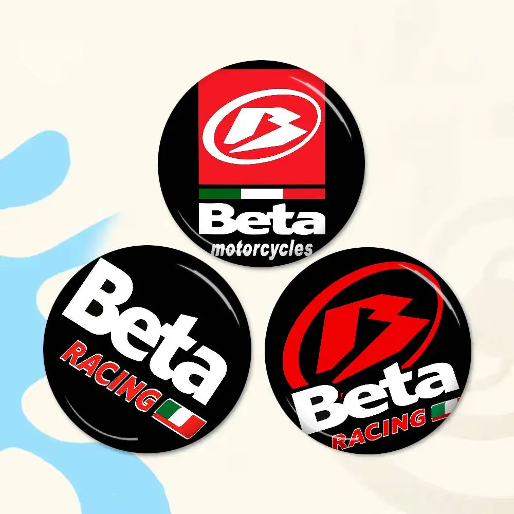 B-Beta Racing Round Button Pins Slogan Creative Brooches Backpack Clothes Decoration Fashion Cartoon Jewelry Gifts