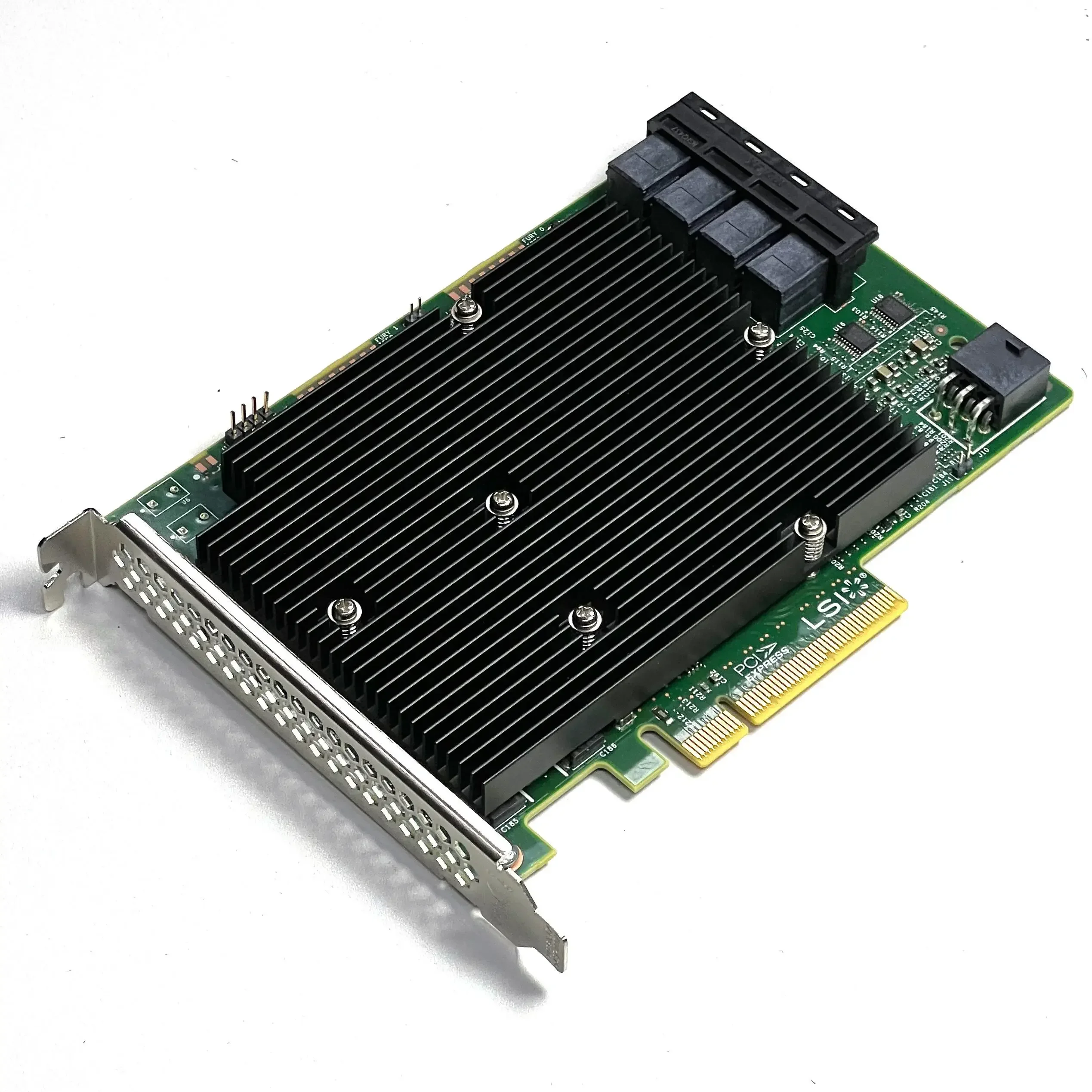 LSI SAS 9300-16I 12GB/S HBA BUS ADAPTER CARD IT Mode 4*SFF-8643 SATA Cable