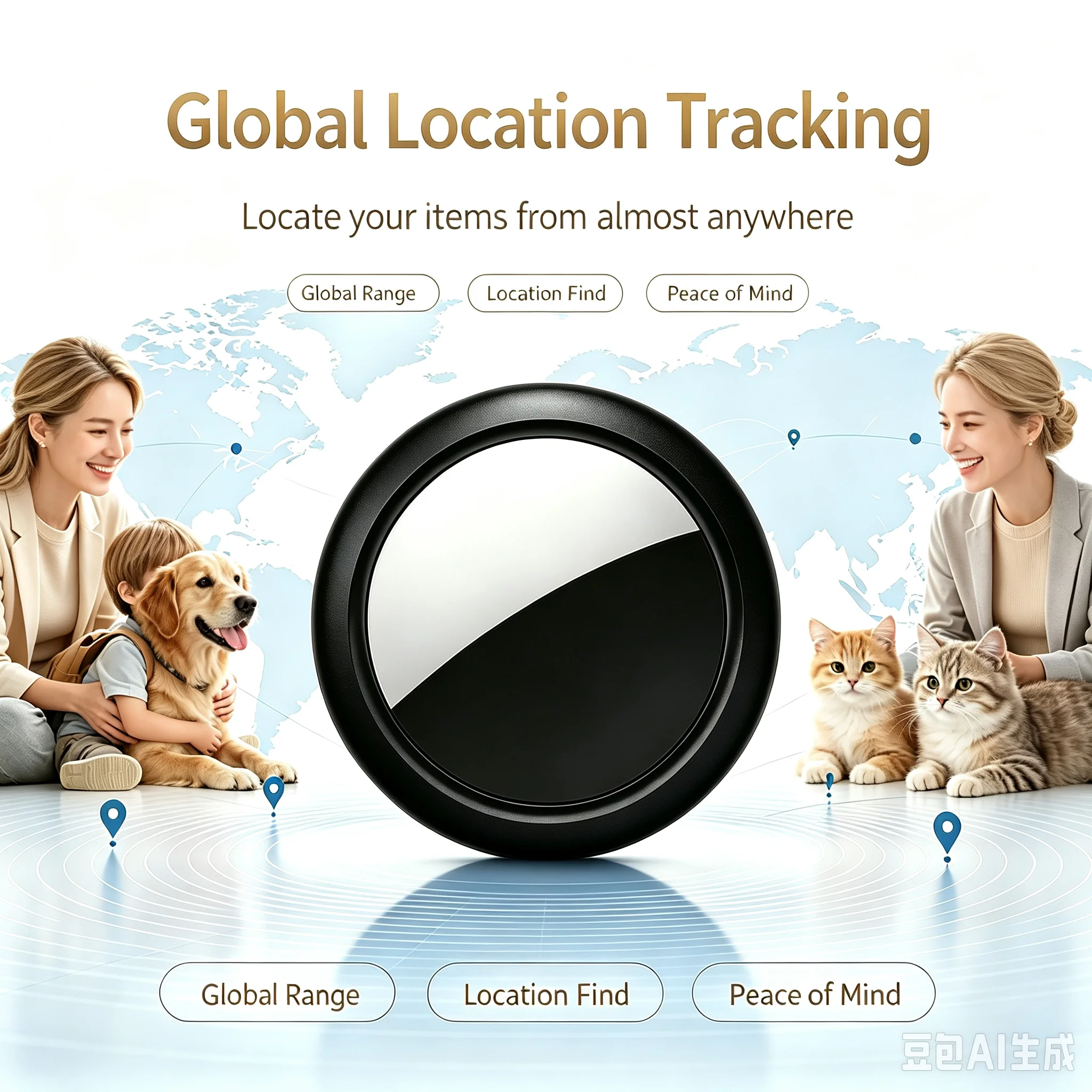 JSPTEC Airtag Bluetooth GPS-Tracker IPX 5 Wasserdicht Sport-Tracking für Ältere, Kinder, Haustiere Verfügbar Mini-Finder für APPLE – Detail 13