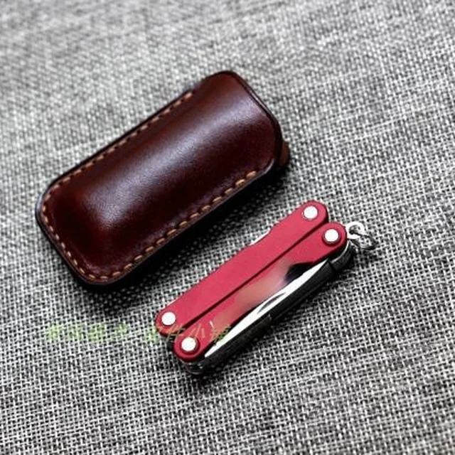 Ręcznie szyte skórzane etui na narzędzia Leatherman PS4, szczypce, pokrowiec z garbowanej roślinnie skóry bydlęcej, torba do przechowywania.