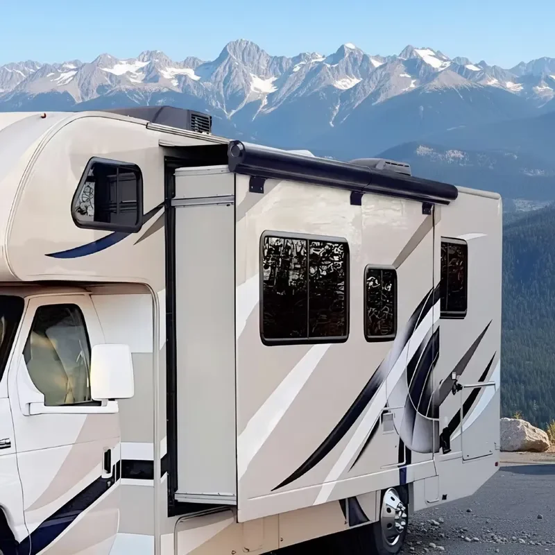 Full Cassette Slide Out Slider Topper Awning for Awnlux W5280 Caravans Campers RV Motorhome Exterior Accessory
