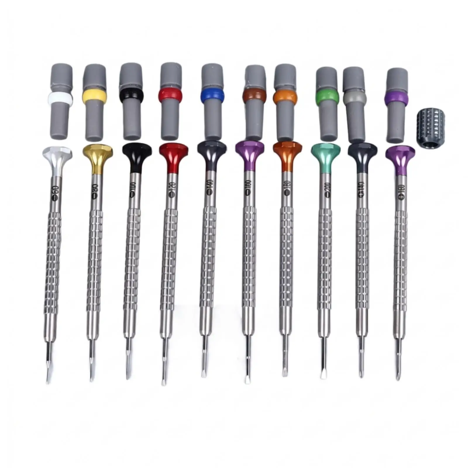 Watchmaker Screwdriver Set Precision Stainless Steel Tools with Molded Tray Storage Box for Watch Repair Small Electronics