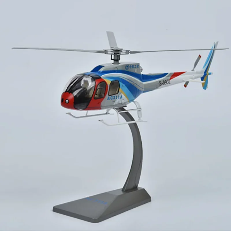 Helicóptero Miniatura Diecast Liga Modelo, Material Ecológico, Lembrança de Aeronaves, Coleções Brinquedos Presente para Meninos, Escala 1: 35, AC311