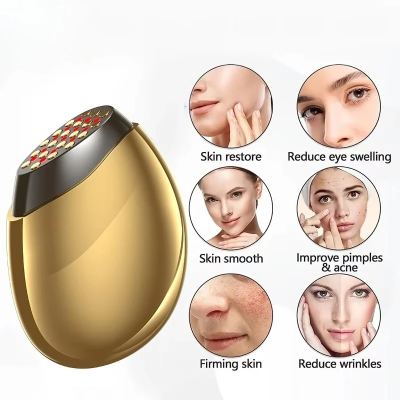 Multifunctional face machine with phototherapy function, suitable for face and neck lift, anti-wrinkle massage beauty instrument