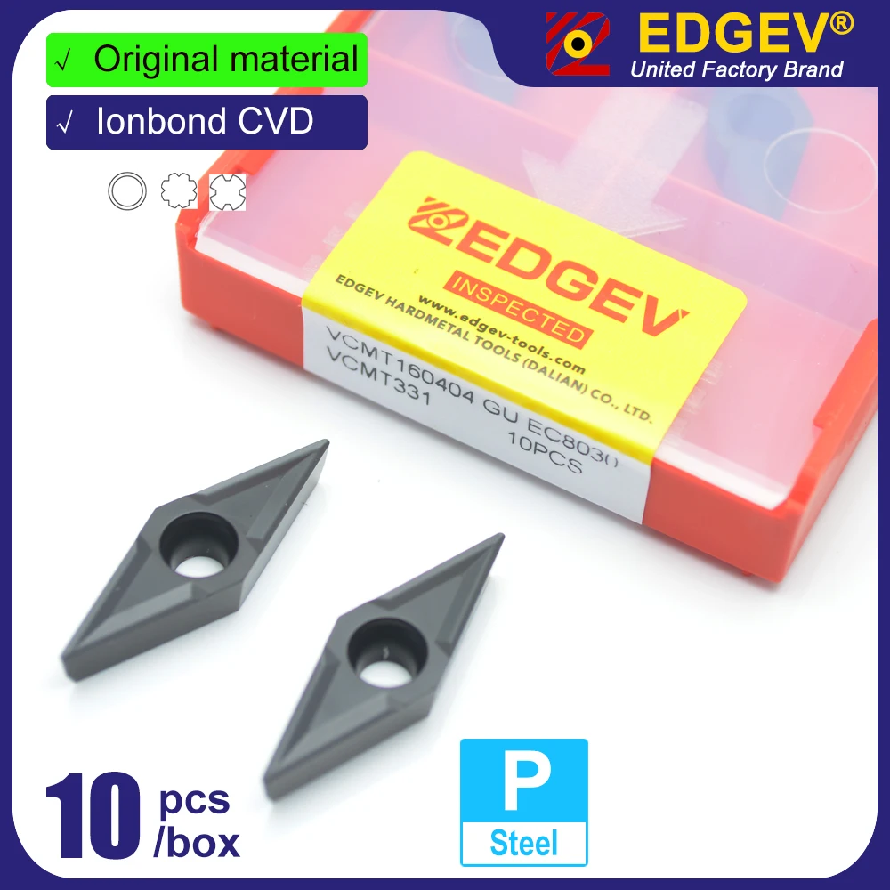 

VCMT160404 VCMT160408 VCMT16 VCMT1604 VCMT 1604 160404 160408 GU EC8030 твердосплавные вставки токарный станок по металлу токарный инструмент по стали