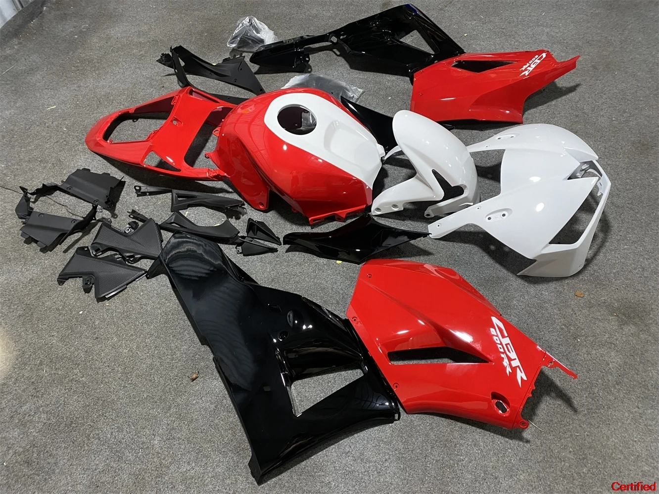 

Комплект обтекателей подходит для CBR600RR F5 2013 2014 2015 2016 2017 2018 13 14 15 16 17 18 Комплект кузова красный и белый