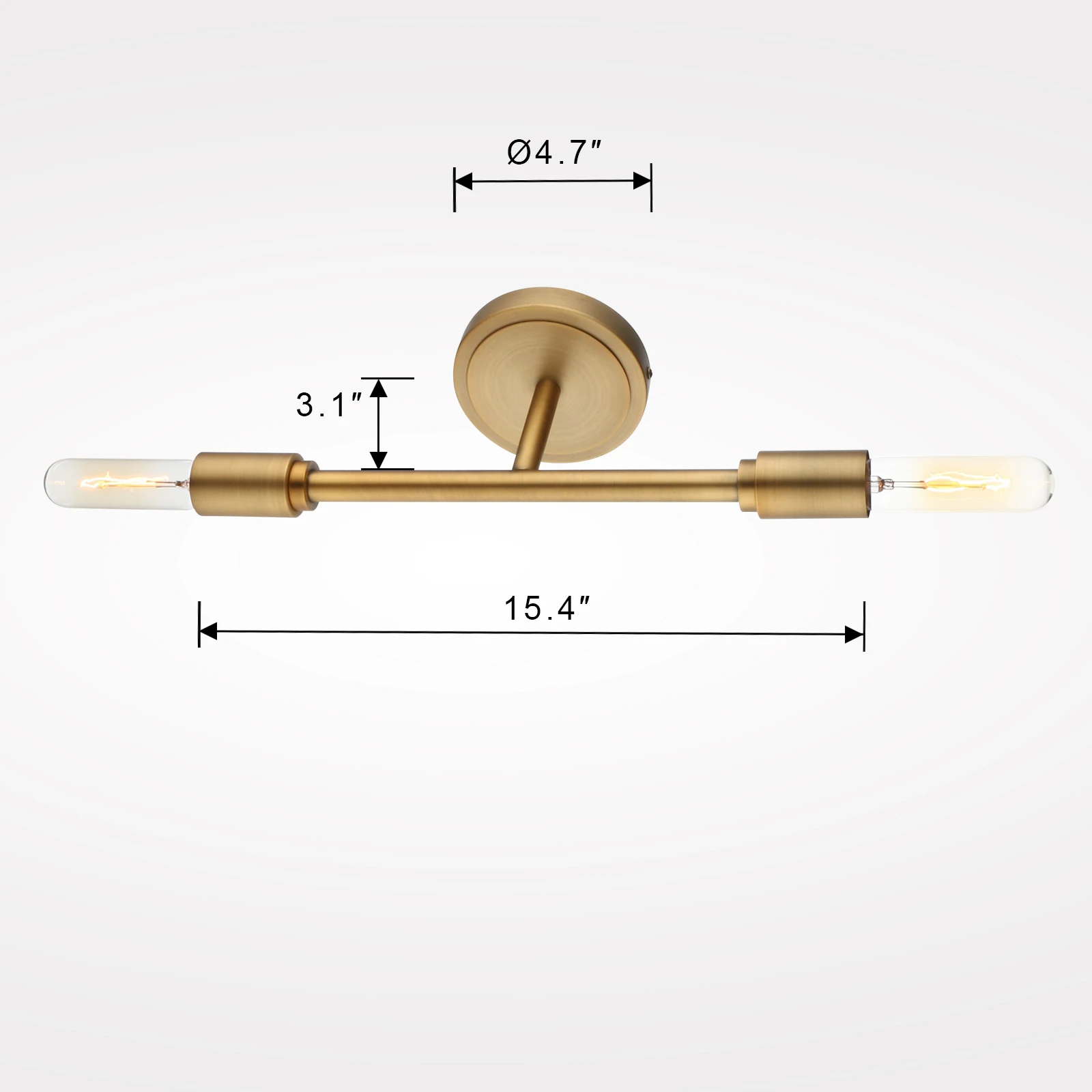 Imagem -03 - Permo Double Sconce Light Matte Vanity Sconce para Cozinha e Banheiro Light