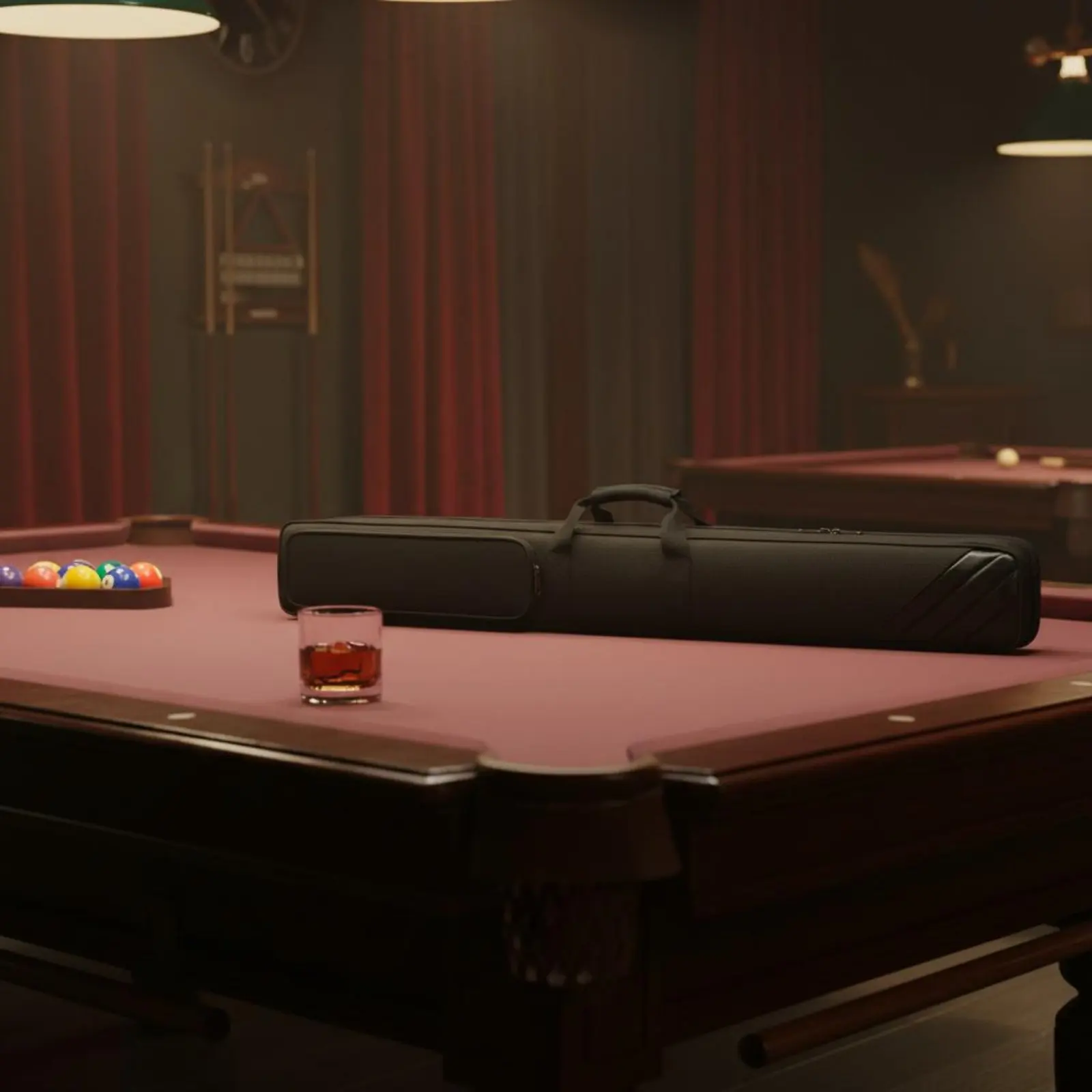 Obrázek 5: 3/4 spojený návod brašna přenosné 1/2 spojený návod pouzdro snooker tyčinka úložný brašna sturdy sportovní příslušenství externí kapsa pro cestovní