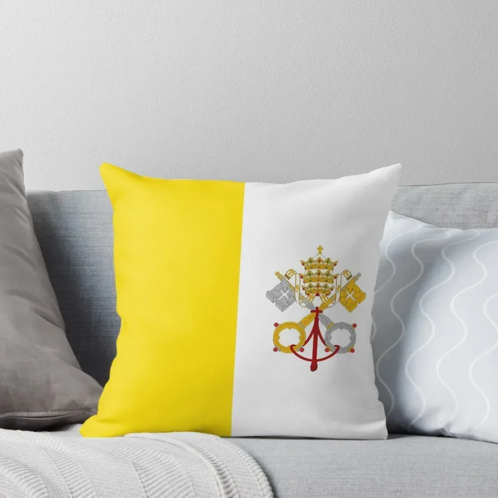 

Vatican City Flag- Show your support for Vatican City! Throw Pillow Sofas Covers Sofa Decorative Covers pillow