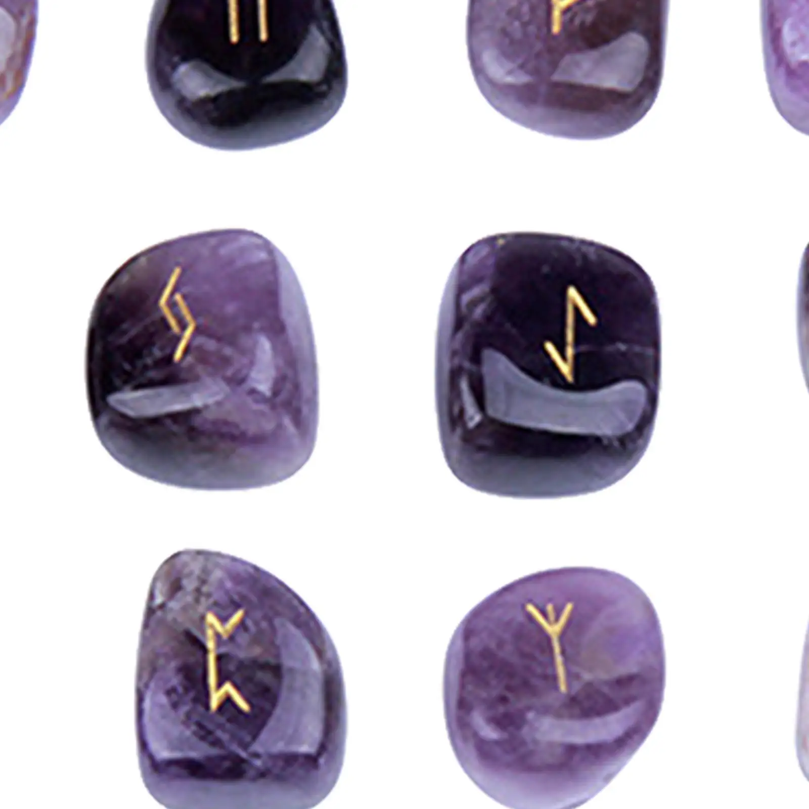 Natural Runes Stones Wicca for Meditation Fortune-telling Jewelry Crafts