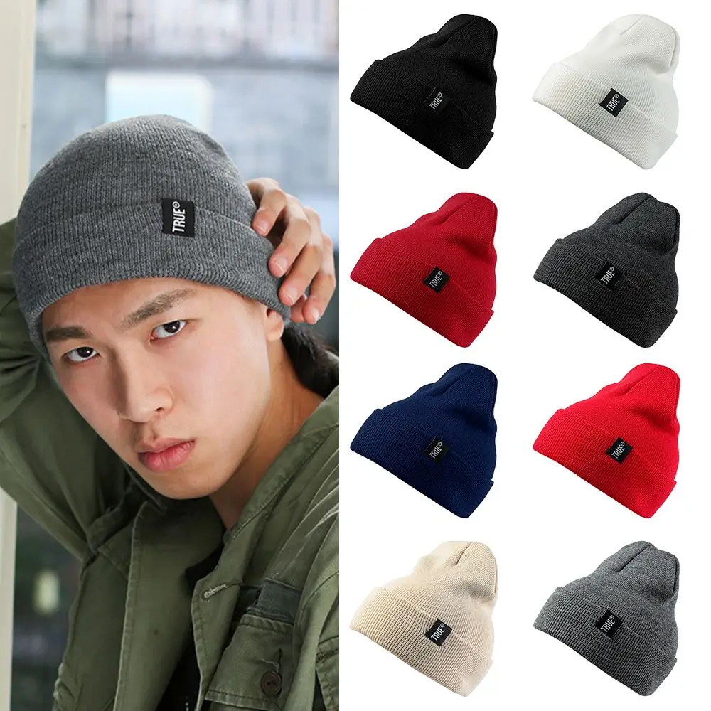 Classic Unisex Winter Warm Knit Hats Soft Slouchy Beanie for Men Women Winter Ski Baggy Hat Skullcap