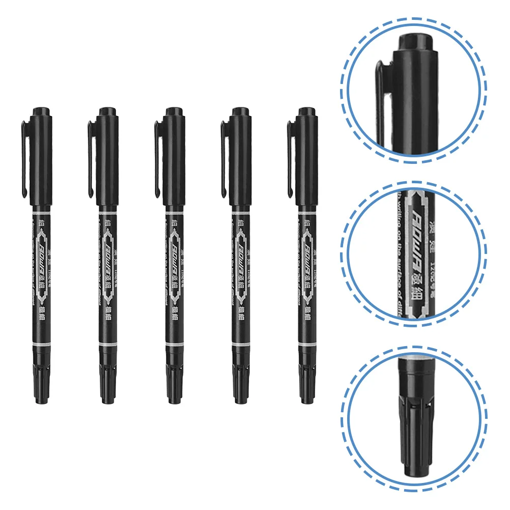 

5Pcs Tattooing Pen Body Markers Makeup Position Mapping Tools Oil Brow Mapping Eyebrow Waterproof Skin Marker
