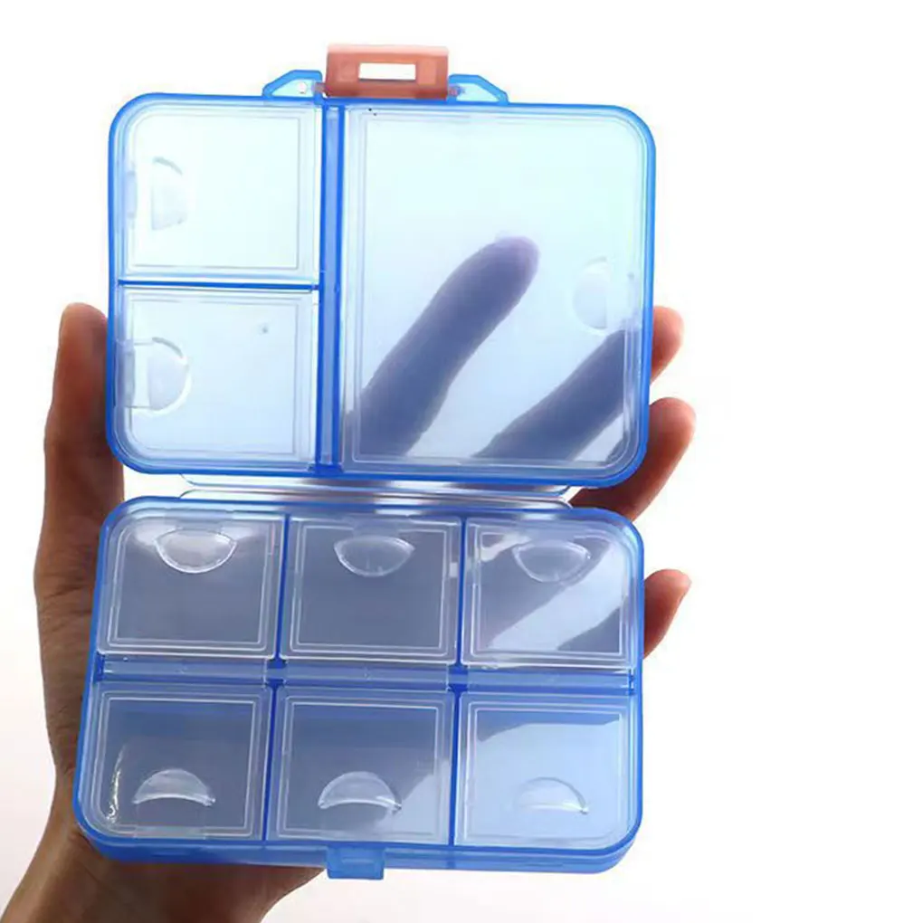 

9 Grid Pill Box Home Sealed Pills Case Supplements Compartments Organizer Pill Tablets Storage Dustproof Damproof Container