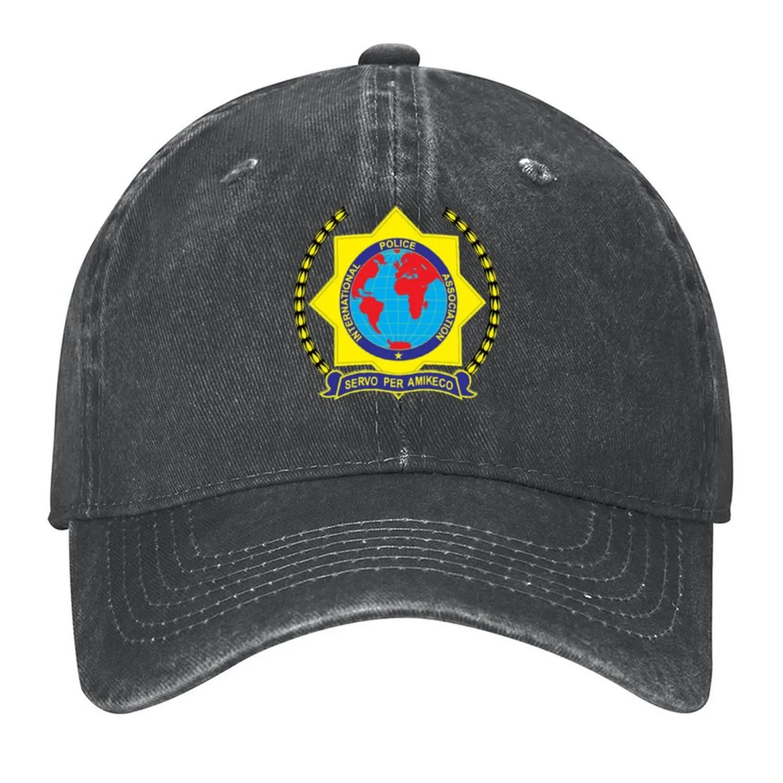 

International Police Association Baseball Cap New In The Hat Sunscreen Sunhat Golf Wear Women's Hats Men's