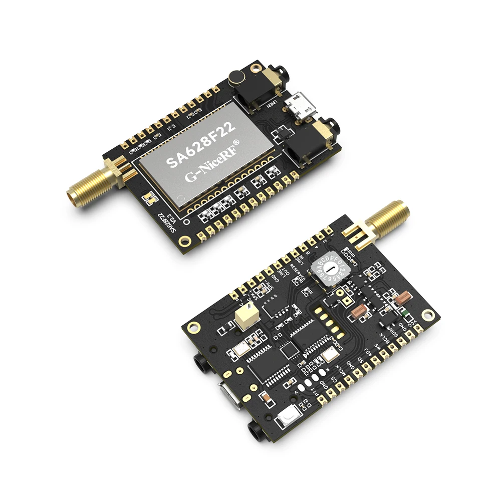 2PCS SA628F22 160mW 420~510MHz Long Range Full-duplex High Voice quality wireless audio module for riding system, headset system