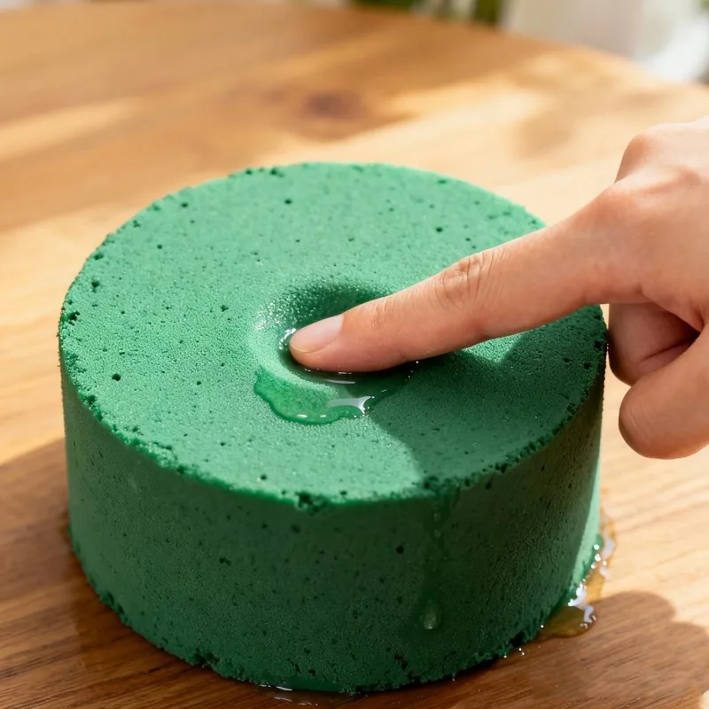 1-50 قطعة إسفنجة زهور متعددة الاستخدام ماصة للماء سهلة القطع زهور طازجة خضراء مفيدة لحفلات الزفاف ديكور الحديقة رغوة الأزهار