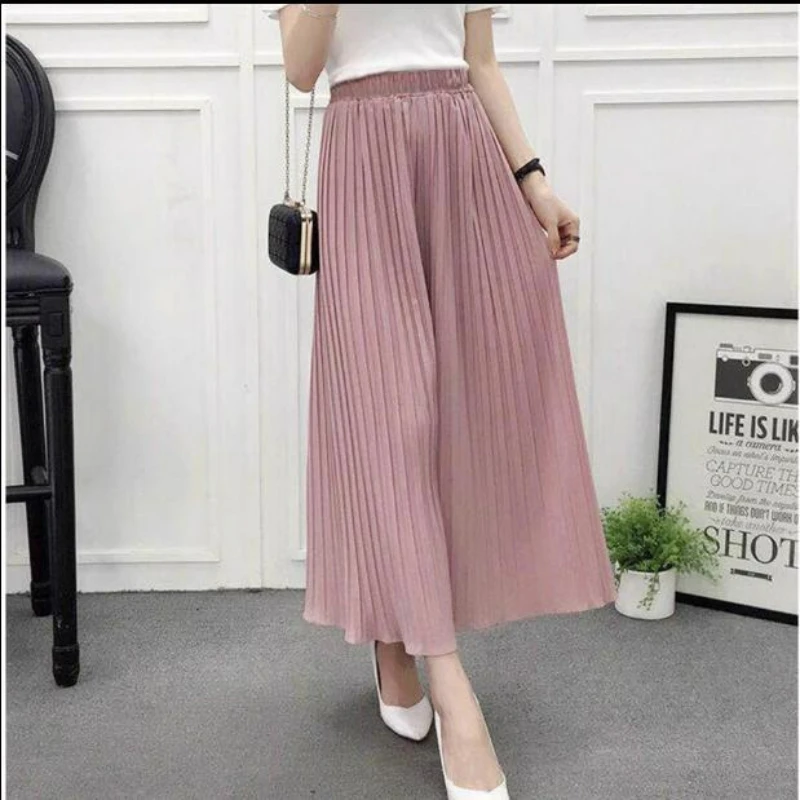 

Pleated wide leg pants for women, pleated pants, loose and fashionable, large size, summer