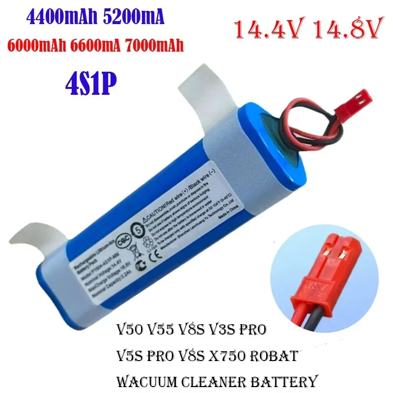 

2025 New Original Li-lion Battery for ILIFE V3s Pro V5s Pro V8s V8 Plus V80 V80 Max V80 Pro V3s Max 18650 6800mAh 14.4V PX-B010