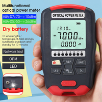 Handheld Mini Optical Power Meter AUA-D7/D5/DC7/DC5 OPM Fiber Optical Cable Tester -70~+10/-50+26dbm SC/FC/ST Universal Port
