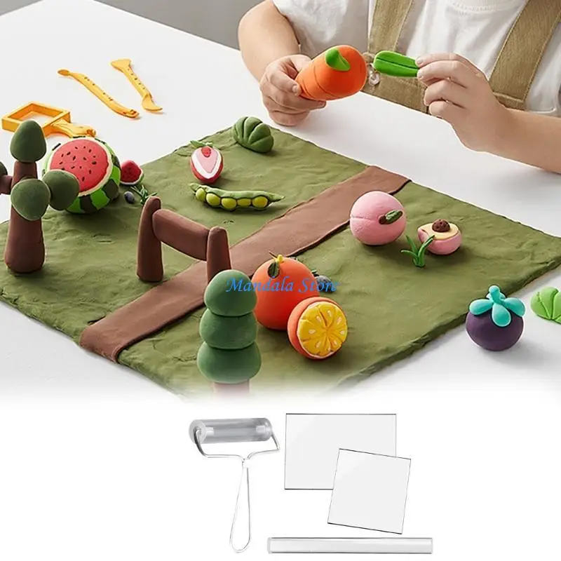 

U2JC Acrylics Clay Sheet Board Set Clay Modelling Tool for Clay Shaping Sculpting