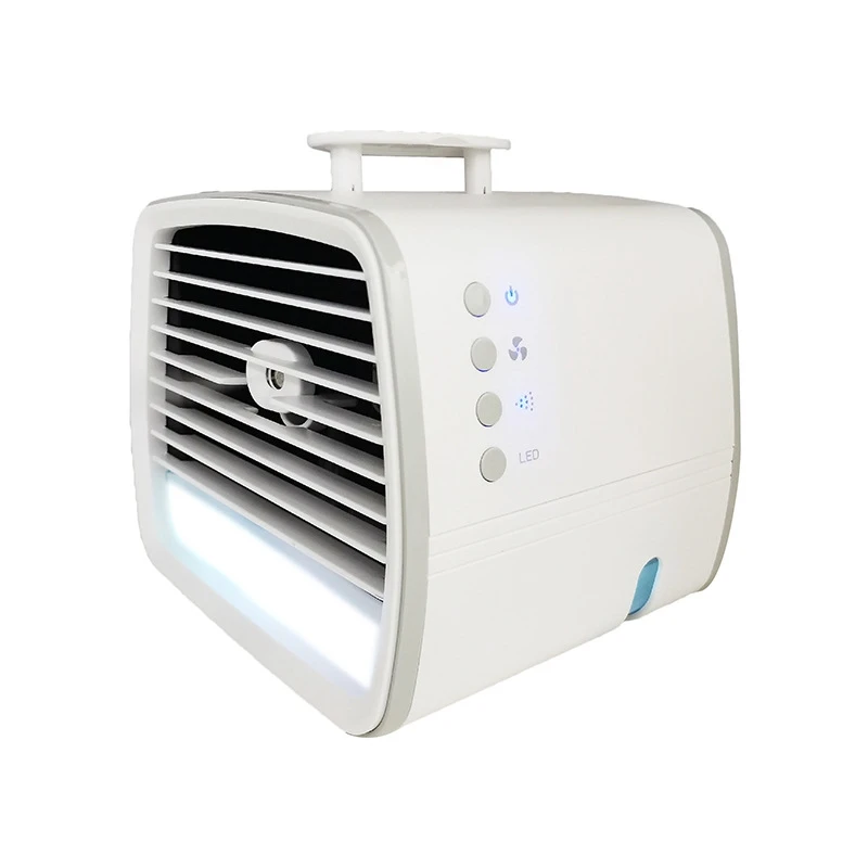 

Air Conditioner Mini Fan Portable Air Conditioner For Room Home Air Cooling Desktop Spray Humidifier With Night Light