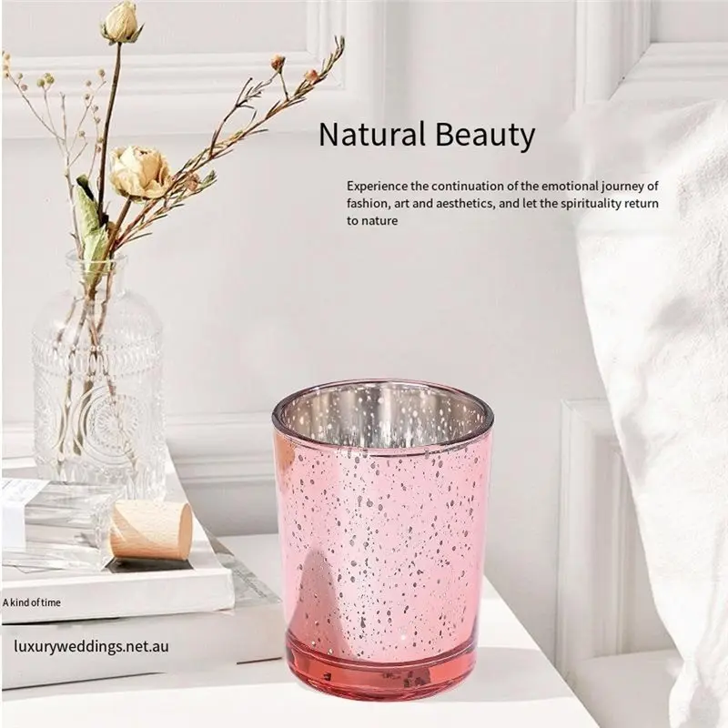 Aromatherapy Candle Cups, 16 Pcs Thick Empty Glass Candle Container Jars With Wooden Lids For Making Candles