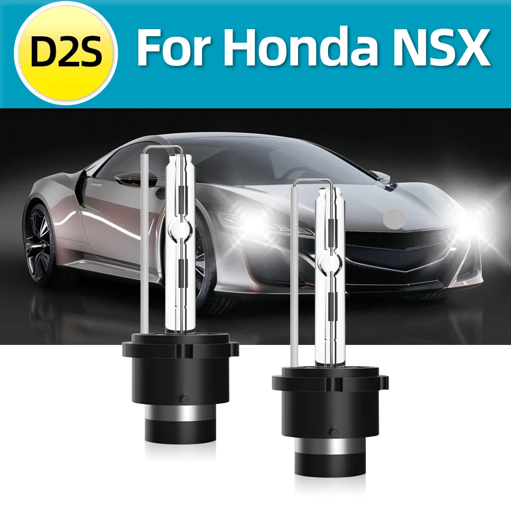 

LSlight 2X D2S 35W 12V HID Xenon Headlight Replacement 6000K Bulbs For Honda NSX 2-Door Coupe Headlamps White Lights DC Lamps