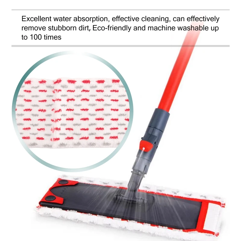 Mops Cloth Pads For Vileda Ultramax 1-2 Spray Ultramax Boxset Easy Wring Replacement Refil Mop Head Microfibre Pad 2Pcs