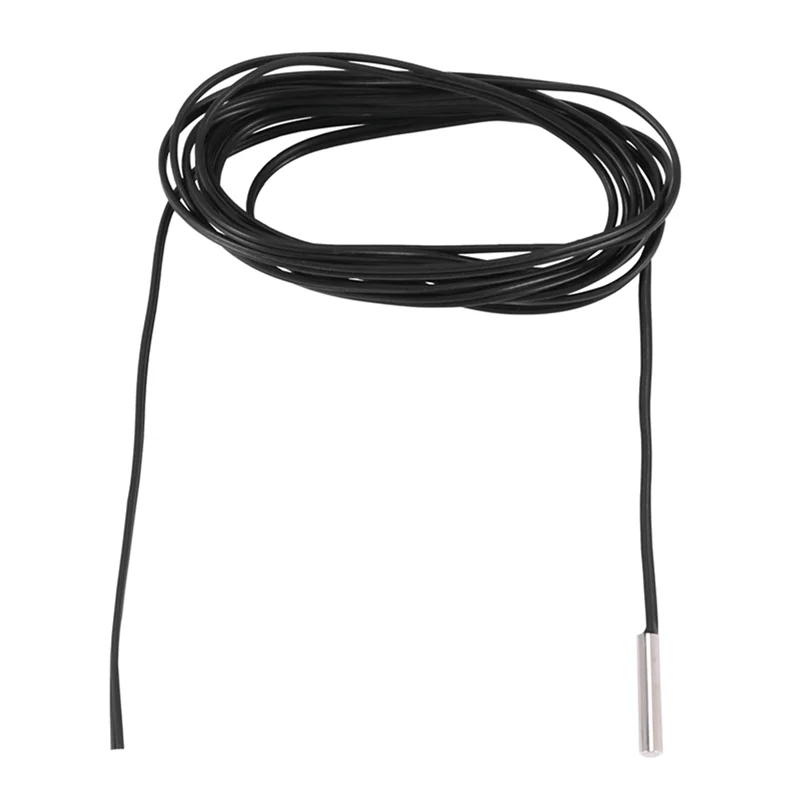 Daily 6Pcs 2 M NTC Thermistor Temperature Sensor Waterproof Probe Wire 10 K 1% 3950 Black