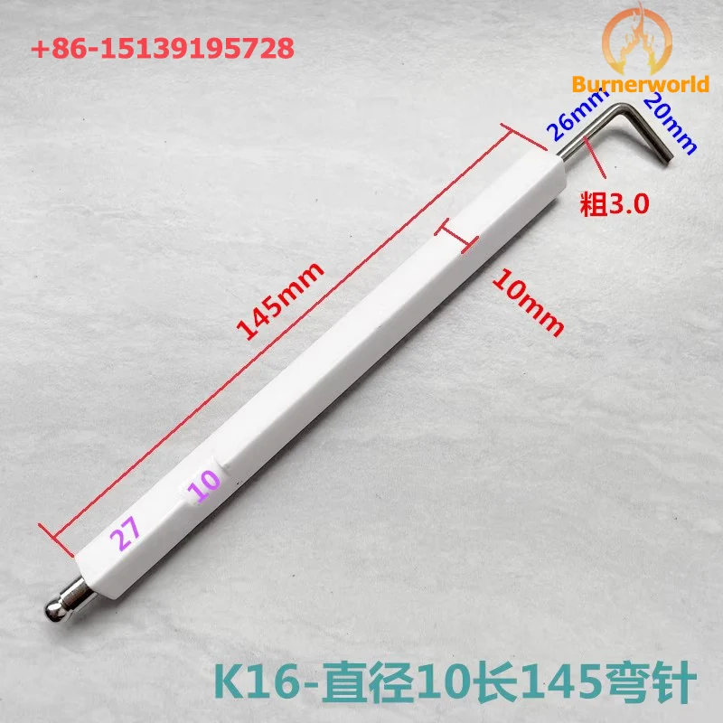 Irregular-shaped Electrode Ignition Rods Special Square pair pins Detect Rods High-temperature resistant ceramic ignition needle