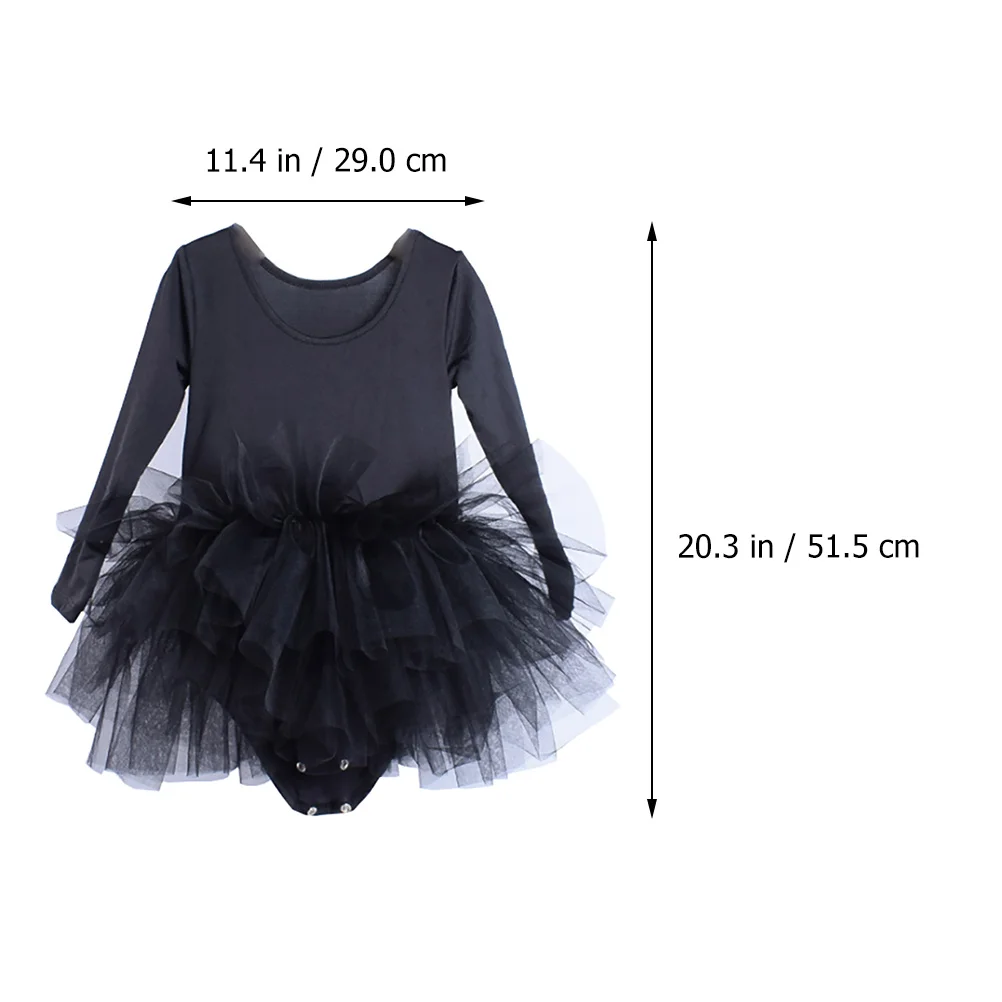 

1pc Kids Gauze Tutu Skirt Dress Long Sleeve Multi Layer Tulle Reusable Washable Costume Party Birthday Spring Autumn Daily Wear