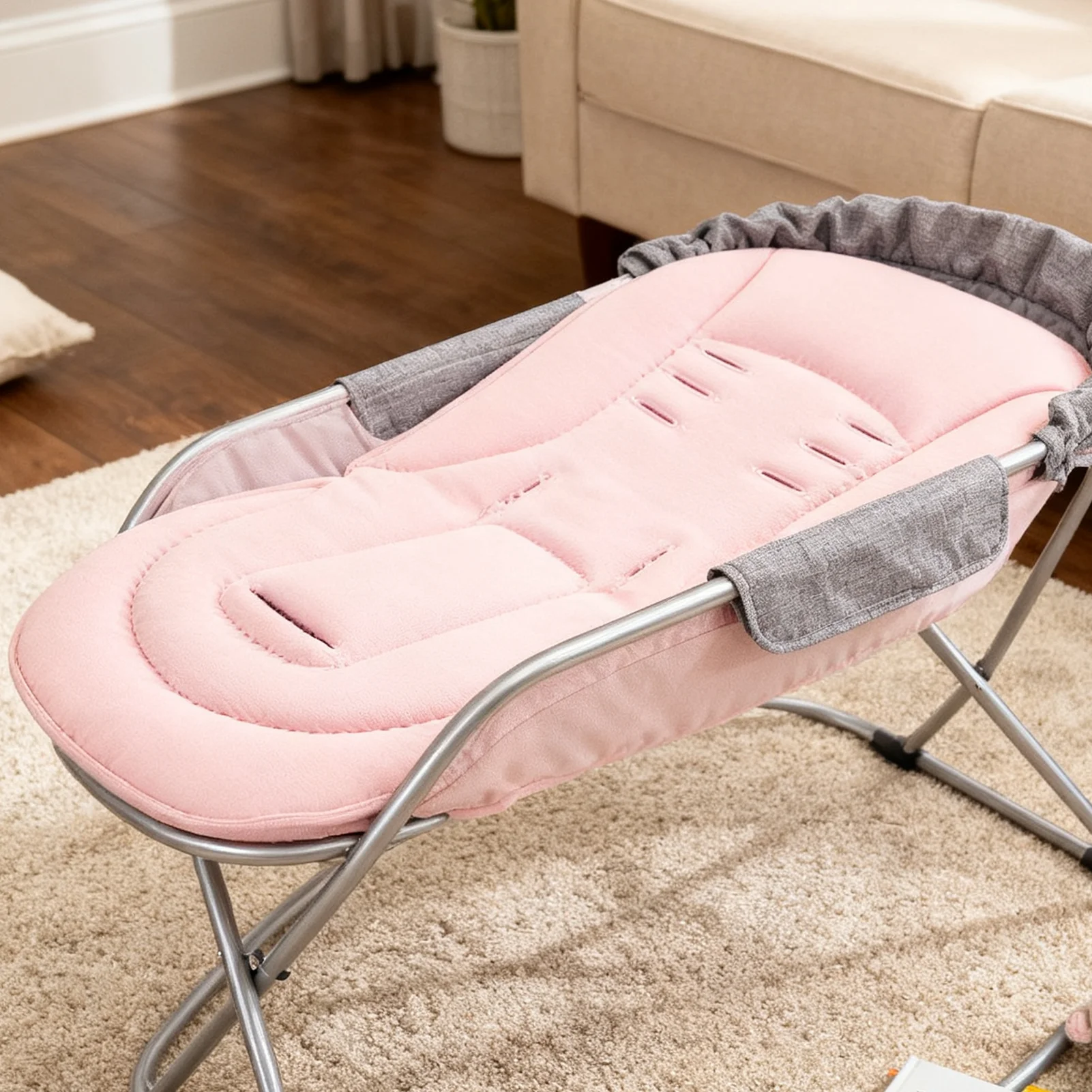 

Stroller Liner Height Adjustment Breathable Swing Pad Baby Car Seat Liners for Daily Walks Shopping Park Visits Travel Outdoor