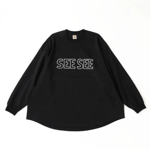 Camiseta de Manga Longa Solta Casual Estilo Cityboy com Estampa de Texto para Homens Moda Outono