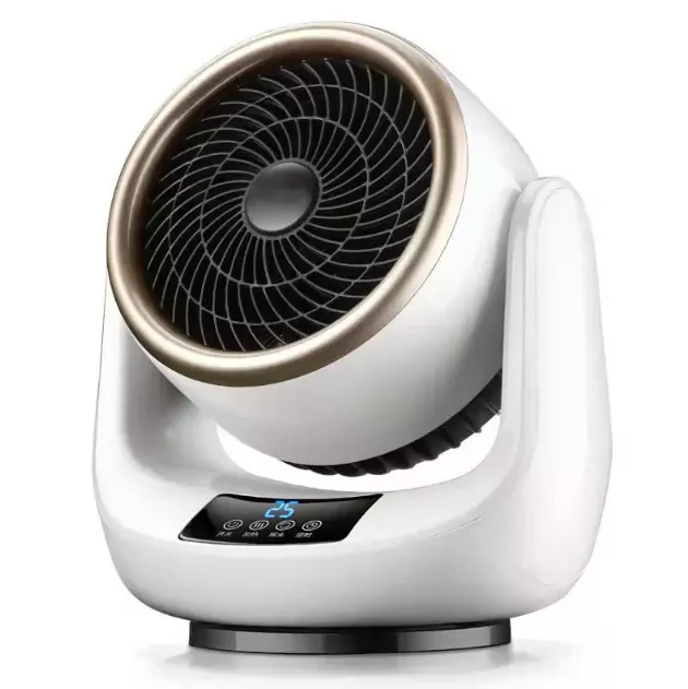 Electric Heater Portable Heater Mini Desktop Heating Fan Home Small Office Remote Control Hot And Cold Air Heater