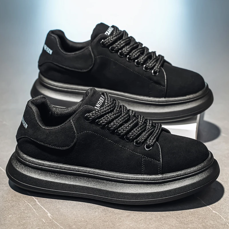 Leather Luxury Men's Shoes Men Women Casual Board Shoes 2025 New Men's Sneakers Couple Outdoor Sports Shoes Tennis shoes view 5