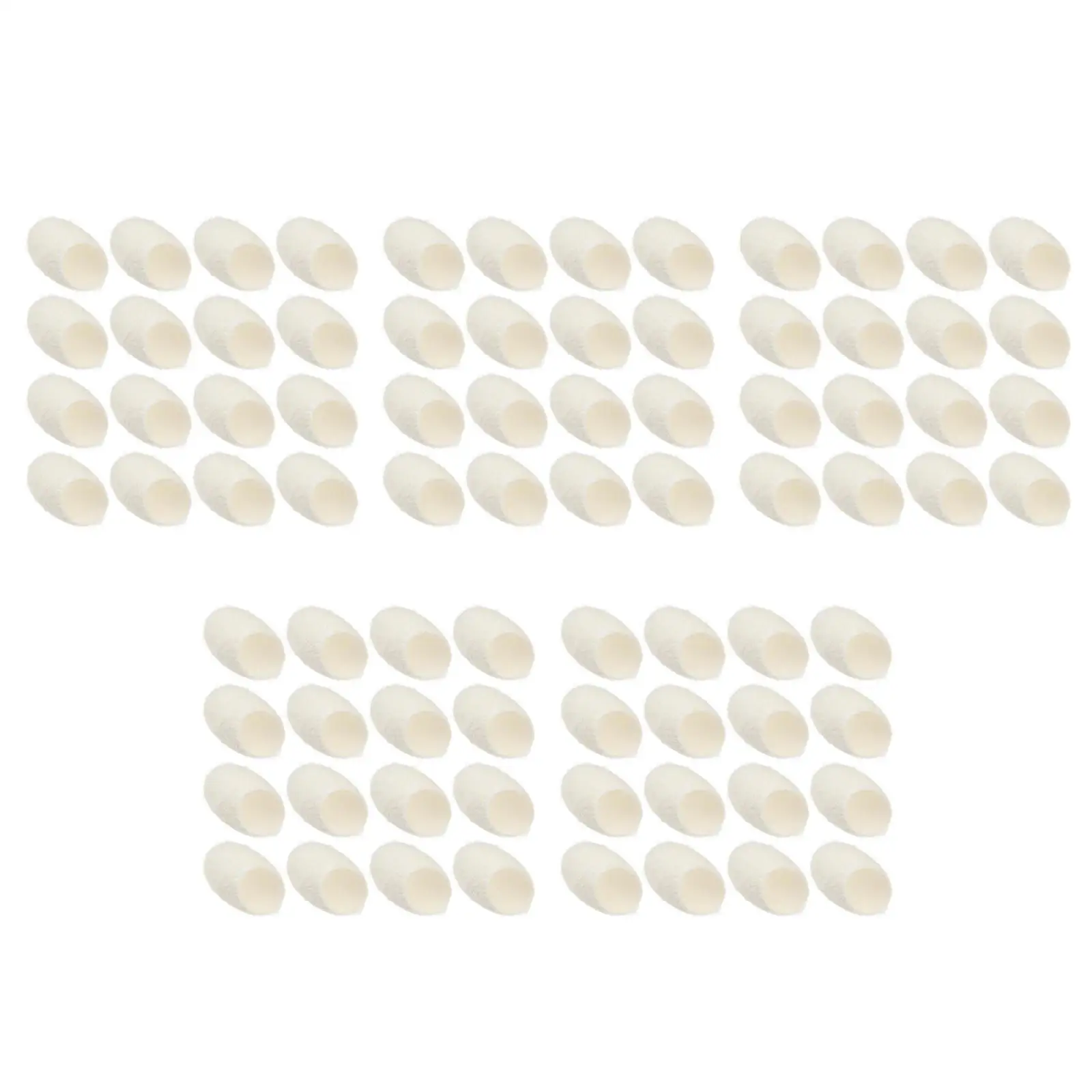 5 szt. 5-pak Nierafinowanych Jedwabnych Rękawiczek do Peelingu z Skóry Jedwabnika, Peelingująca Ściereczka do Ciała, Rękawica do Peelingu, Skrobak do Twarzy