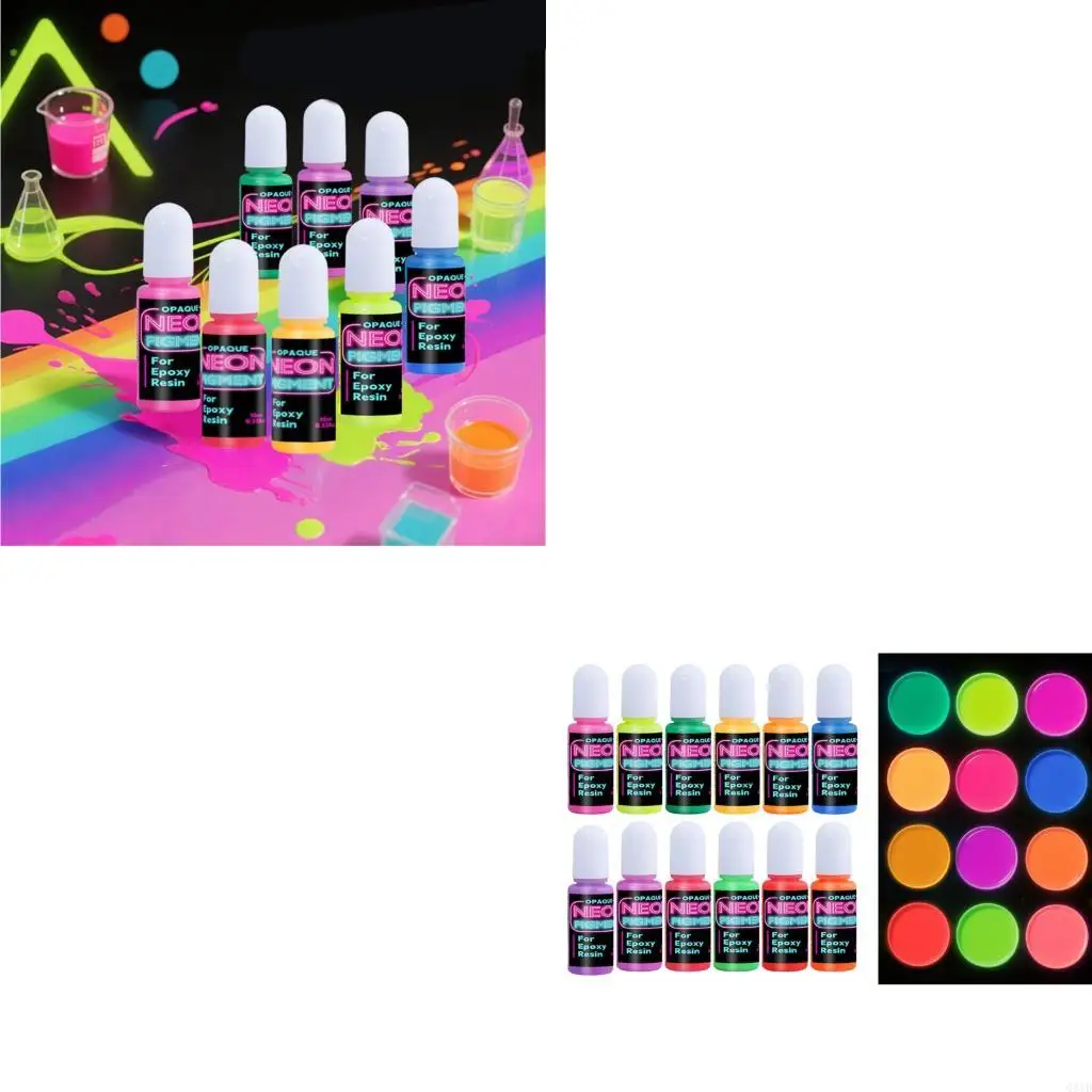 

UV Activated Resin Pigment 12 Bright Tone Suitable for Nighttime Projects