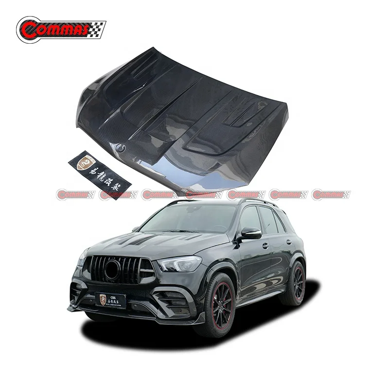 

Best Selling Lar-te Style Carbon Car Front Engine Cover Hood Bonnet for Mercedes-Bens GLE 2020-2022