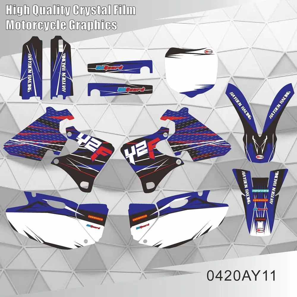 For YAMAHA YZ250F YZ400F YZ426F YZF 250 400 426 1999 2000 2001 2002 Graphics Decals Stickers Motorcycle Background Custom