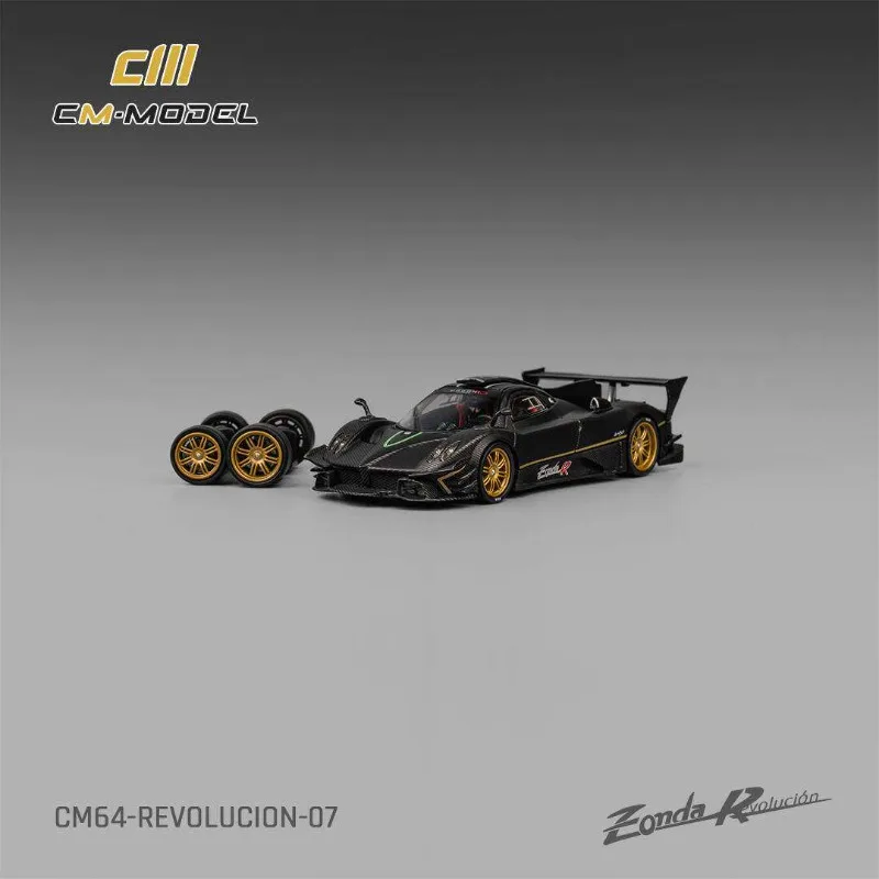 CM 1:64 Pagani Zonda Rev all carbon alloy die-casting car model small proportion ornaments,adult collectible, Popular styles.