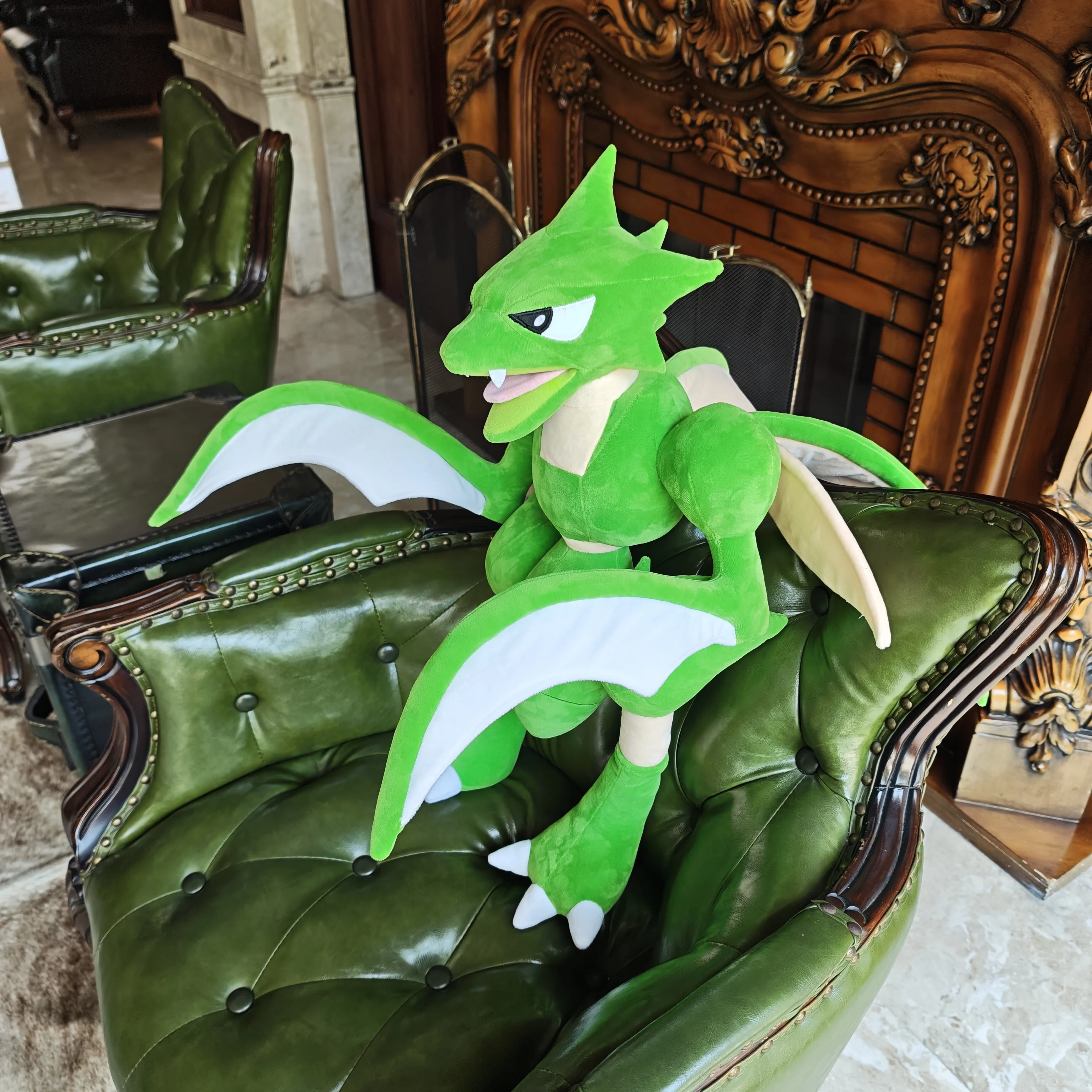 Giant 60cm Scyther Plush - New 2025 Flying Mantis Pokémon Stuffed Toy Customizable Figure