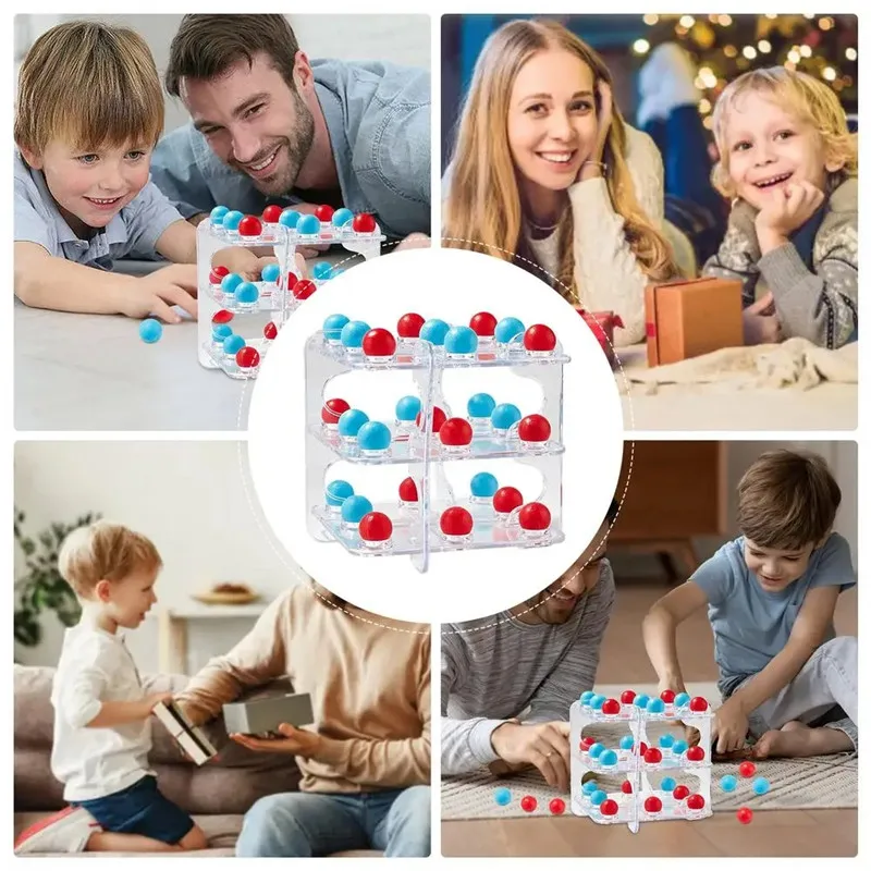 3D Classic Board Game Reusable Three-Dimensional Toys Challeng Family Party Game Parent-Child Tool Portable Toys for Kids Adult