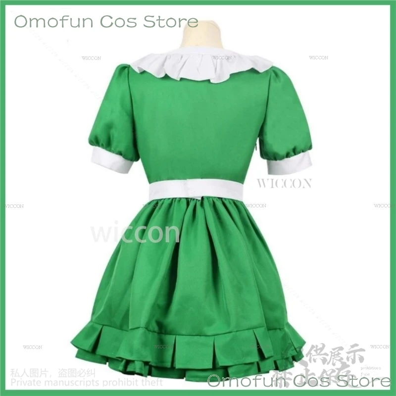 Anime Gushing Over Magical Girls Cosplay Costume pour femme, perruque personnalisée, robe de femme de chambre, Lolita Sexy, mignon, trempé, Halloween, Araga Kiwi