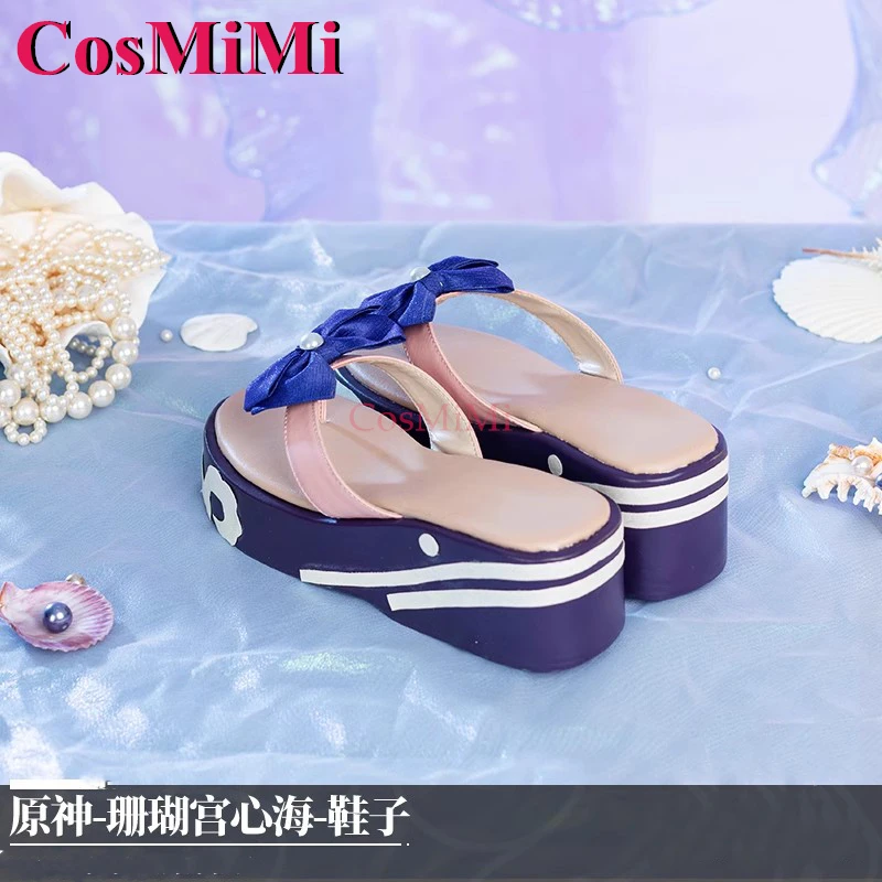 CosMiMi Spiel Genshin Impact Sangonomiya Kokomi Schuhe Cosplay Mode Universal Schuhe Karneval Party Rolle Spielen Zubehör 36-39